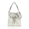 Zellia C156 bézs női vödörtáska, válltáska 38 x 35 x 12 cm
