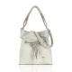 Zellia C156 bézs női vödörtáska, válltáska 38 x 35 x 12 cm