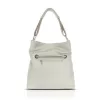 Zellia C156 bézs női vödörtáska, válltáska 38 x 35 x 12 cm