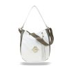 Zellia Zlb180 fehér-bronz női válltáska, oldaltáska 34 x 27 x 11 cm
