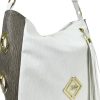 Zellia Zlb180 fehér-bronz női válltáska, oldaltáska 34 x 27 x 11 cm