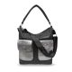 Zellia fekete-grafit női válltáska, crossbody 30 x 28 x 11 cm