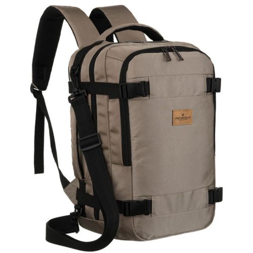 Peterson Ptn Bielik-6521 taupe hátizsák - WizzAir, Ryanair kézipoggyász 40 x 25 x 20 cm