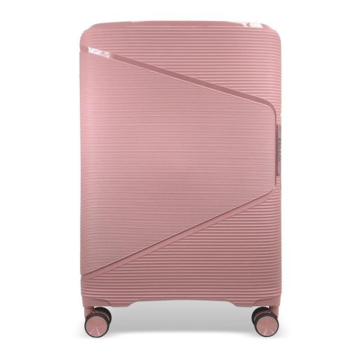 Zellia rosegold keményfalú bőrönd, Ryanair, Wizz Air kabinbőrönd 55 x 40 cm
