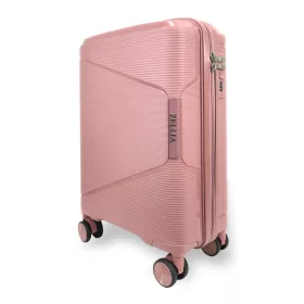   Zellia rosegold keményfalú bőrönd, Ryanair, Wizz Air kabinbőrönd 55 x 40 cm