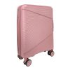 Zellia rosegold keményfalú bőrönd, Ryanair, Wizz Air kabinbőrönd 55 x 40 cm