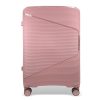 Zellia rosegold 3 db-os, keményfalú bőrönd szett 55-65-75 cm