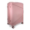 Zellia rosegold 3 db-os, keményfalú bőrönd szett 55-65-75 cm