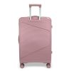 Zellia rosegold 3 db-os, keményfalú bőrönd szett 55-65-75 cm