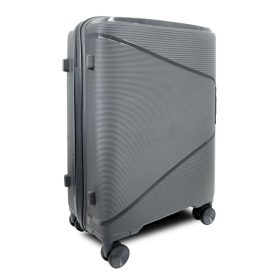   Zellia nagyméretű sötét szürke, keményfalú bőrönd 75 x 50 x 30 cm