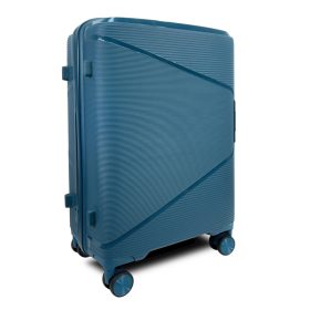   Zellia türkiz nagyméretű, keményfalú bőrönd 75 x 50 x 30 cm