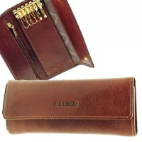 Bőr kulcstartó, tolltartó